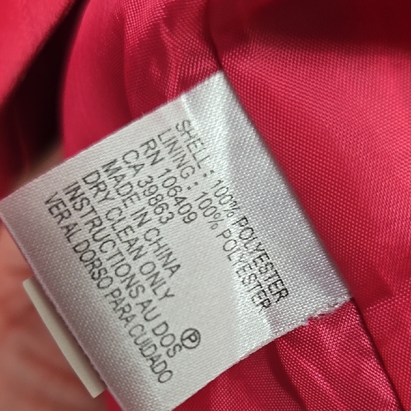 Tahari ASL Vibrant Hot Pink Sleeveless Shirley Sheath Dress Career Office Formal - Picture 8 of 10